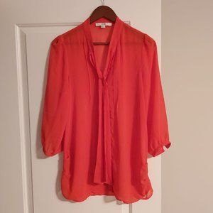 Forever 21 3/4 Sleeve Button-up Blouse